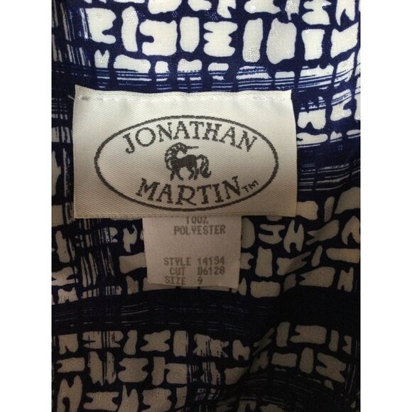 Vintage 80s Jonathan Martin Midi Dress Bow Detail Blouson Sleeves Belted Size 9 - Picture 9 of 10